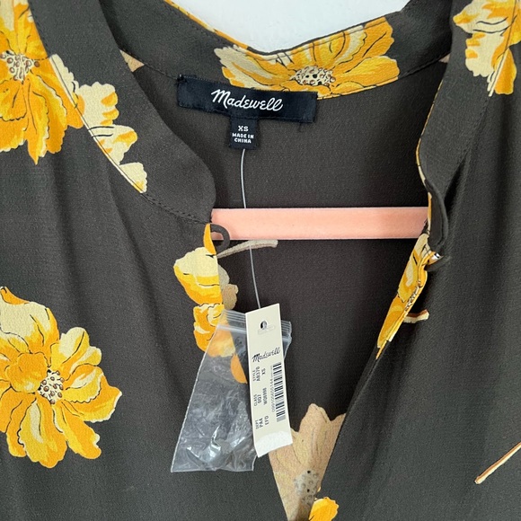 Madewell Button-Front Tier Dress in Fall Flowers - Picture 9 of 15